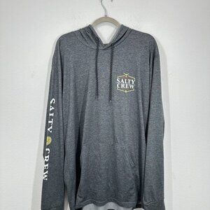 Salty Crew Mens Size 2XL Dark Grey Graphic Hooded Sweatshirt Casual Outdoors UVA
